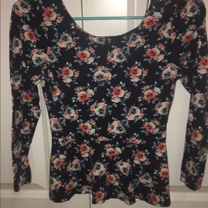 Floral Peplum Top